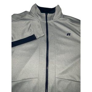 Russell DRI-POWER 2XL Gray Full Zip‎ Men's Jacket